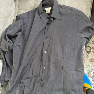Dries Van Noten Charcoal Button-Up Shirt